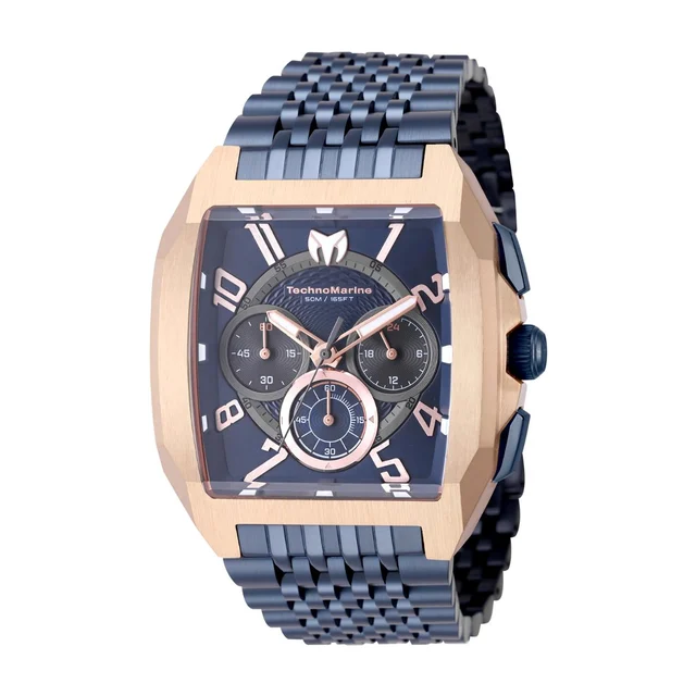 Technomarine Aqua Quadrant Watch - 41mm, Blue (TM-226017) kol saati