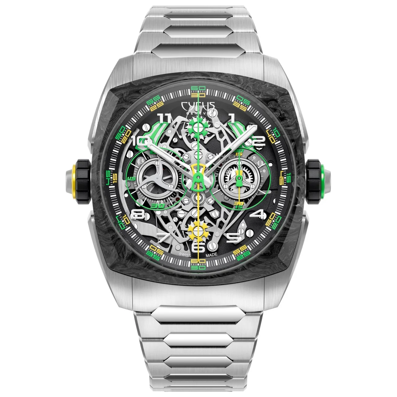 Cyrus Klepcys Dice Lime Carbon 539.508.TCM.B kol saati