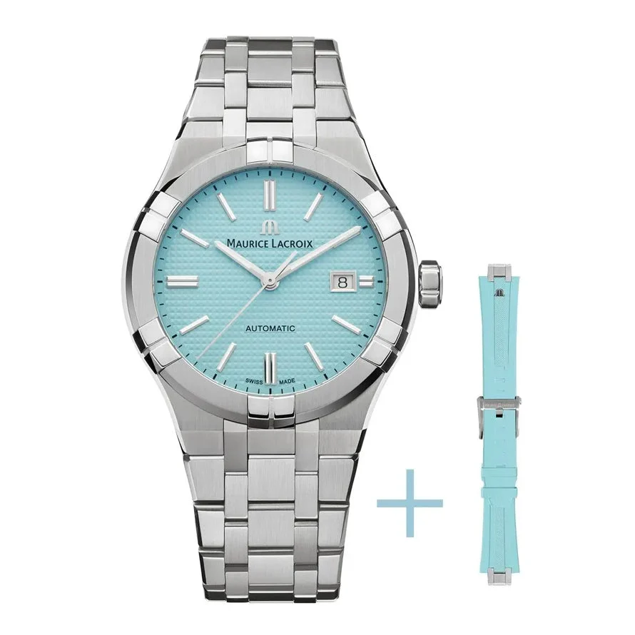 Maurice Lacroix Aikon Automatic Limited Summer Edition 42mm Turquoise AI6008-SS00F-431-C 42 mm kol saati