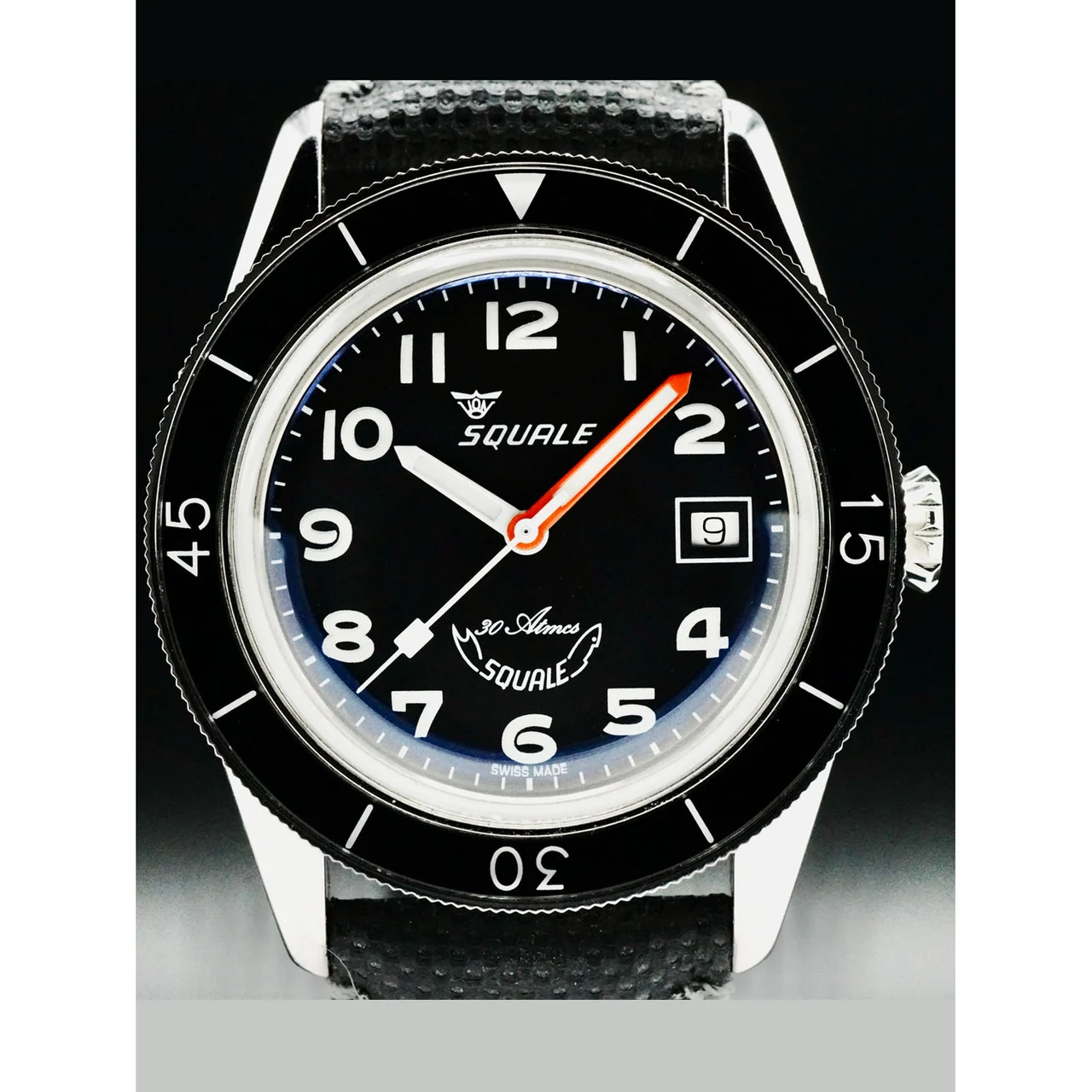 Squale Black Dial Arabic 210000052065 39 mm kol saati