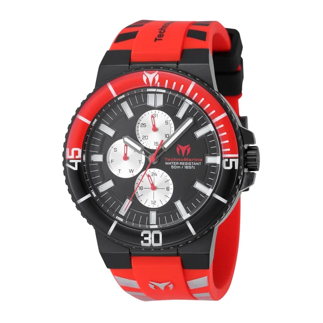 Technomarine Racing Legends Watch - 43mm. Red. Black (TM-525039) kol saati