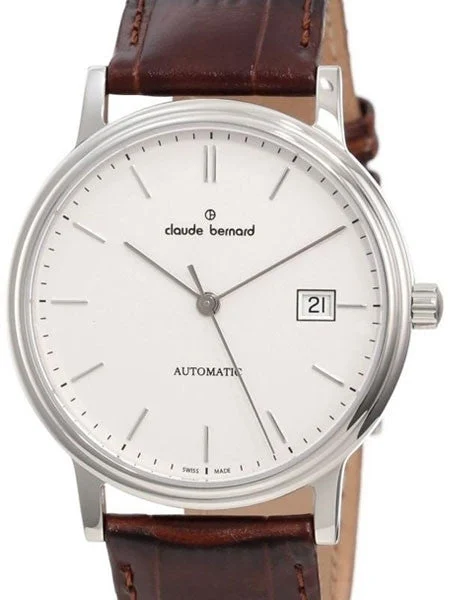 Claude Bernard Swiss Made ETA Automatic Dress Watch #80084-3-AIN kol saati