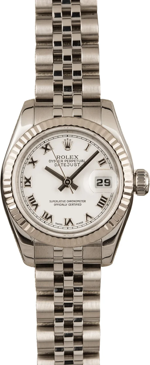Rolex Oyster Perpetual Datejust 179174 White Dial 179174WSJ kol saati