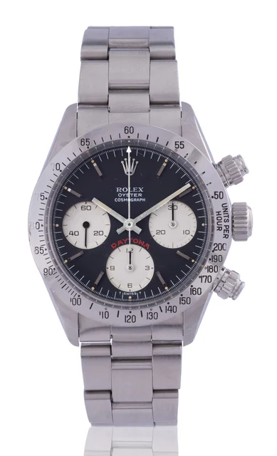 Rolex ROLEX, REF. 6265 COSMOGRAPH DAYTONA BLACK DIAL STEEL kol saati