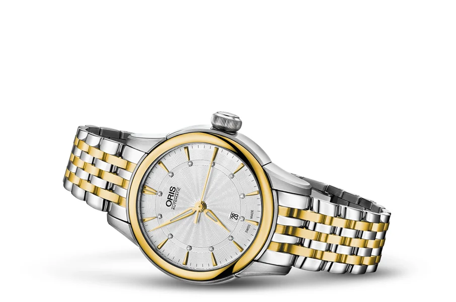 Oris Artelier Date Diamonds 01 561 7687 4351-07 8 14 78 31 mm kol saati