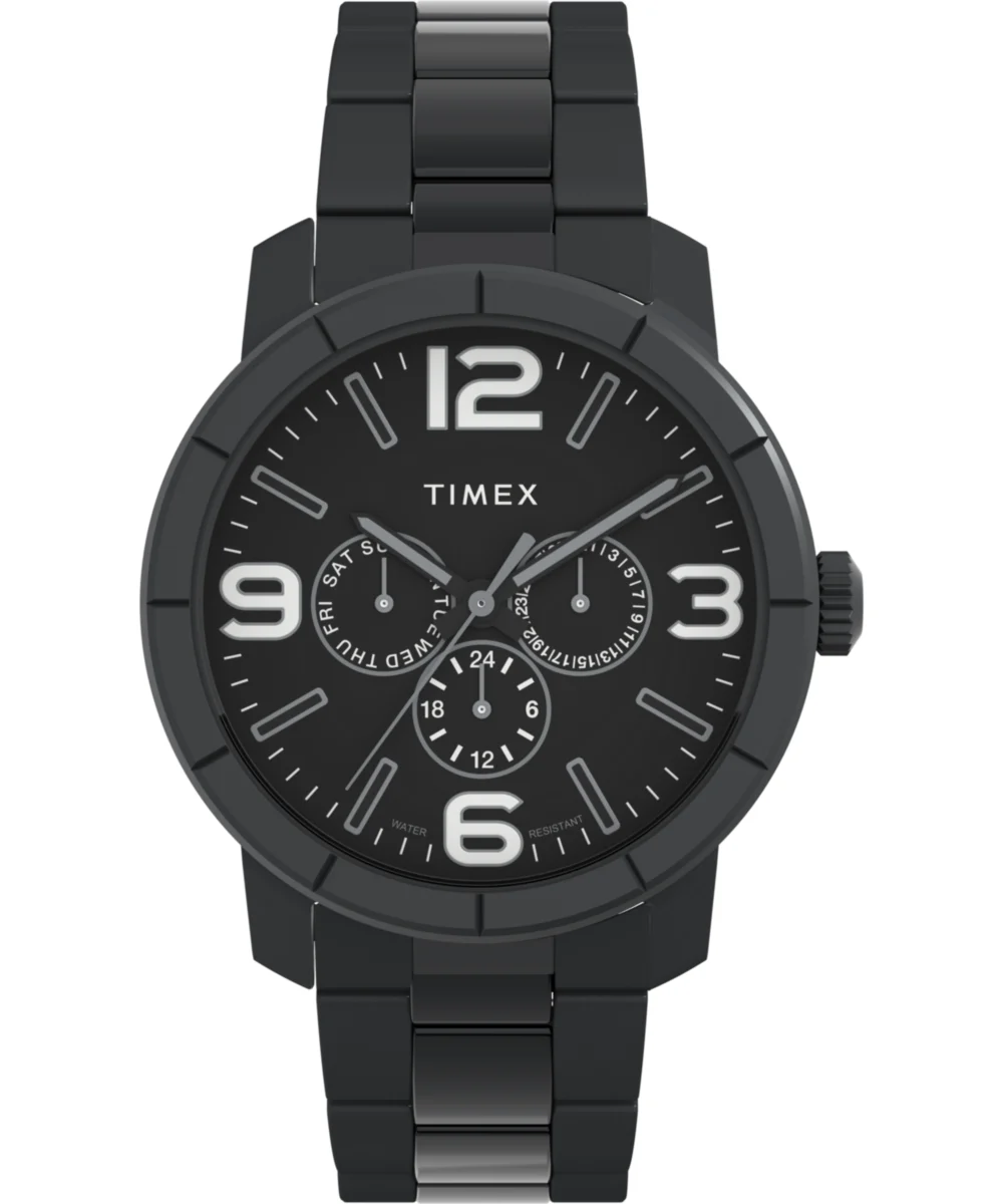 Timex Mod 44mm Stainless Steel Bracelet Watch TW2W72100 44 mm kol saati