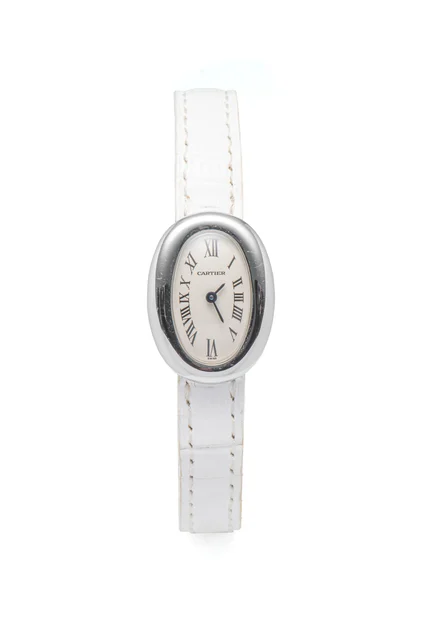 Cartier CARTIER, REF. 2369, MINI BAIGNOIRE, WHITE GOLD kol saati