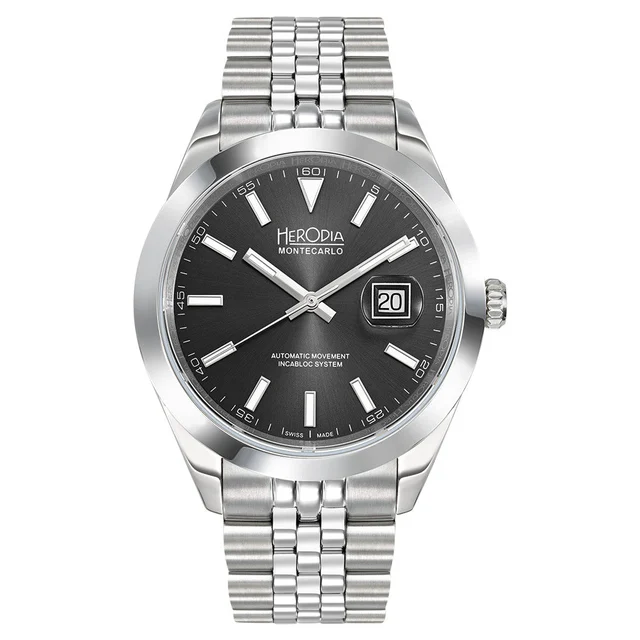 Herodia Monte Carlo Swiss Watch with Matte Black Dial #HMONSDEBK.AC kol saati
