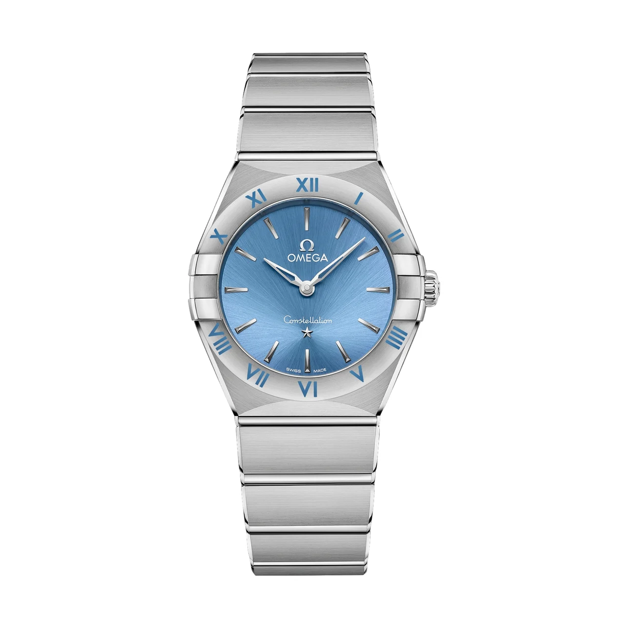 OMEGA Constellation Quartz 28mm - Blue on Bracelet O13110286003001 28 mm kol saati