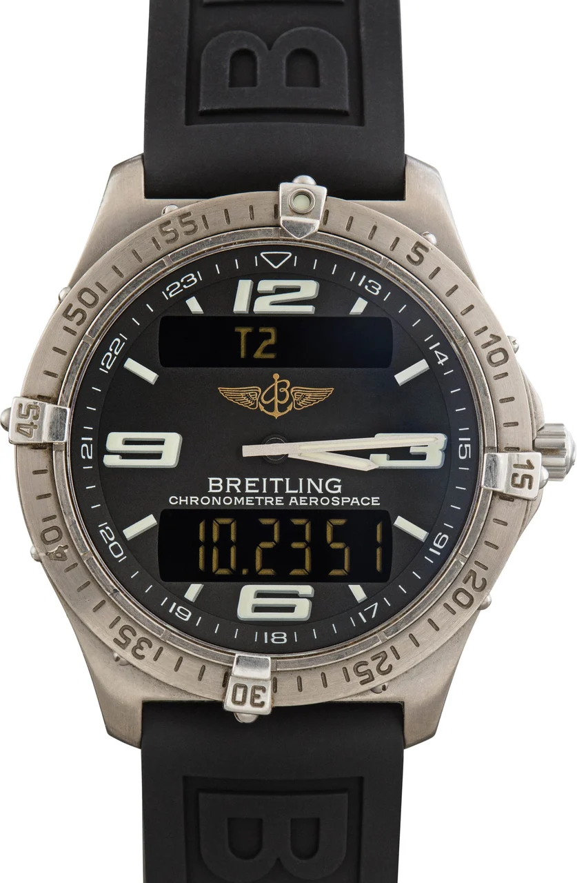 Breitling Aerospace Titanium Black Dial E75362 40 mm kol saati