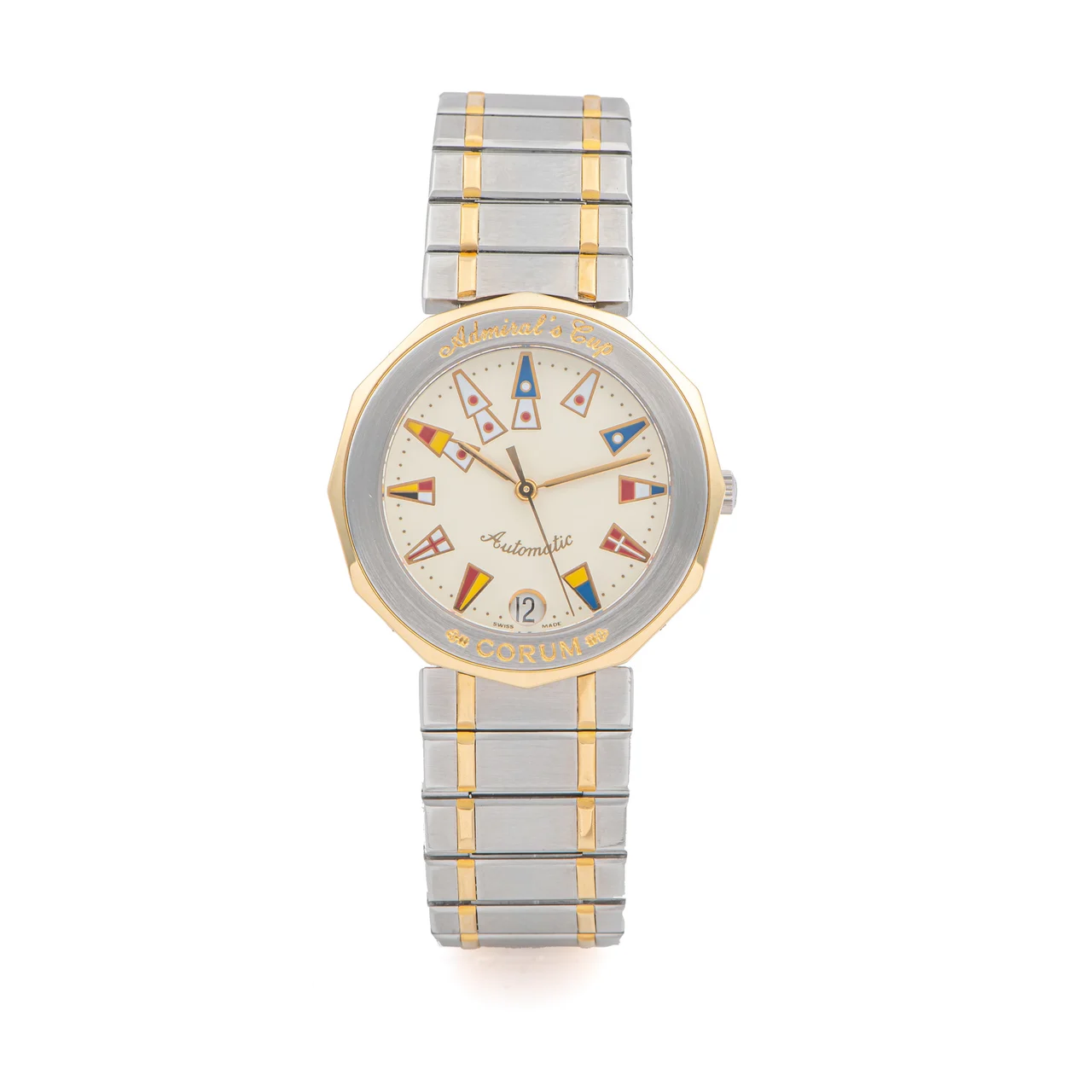 Corum CORUM, REF. 89 810 21, ADMIRAL'S CUP, AUTOMATIC, STEEL AND GOLD kol saati