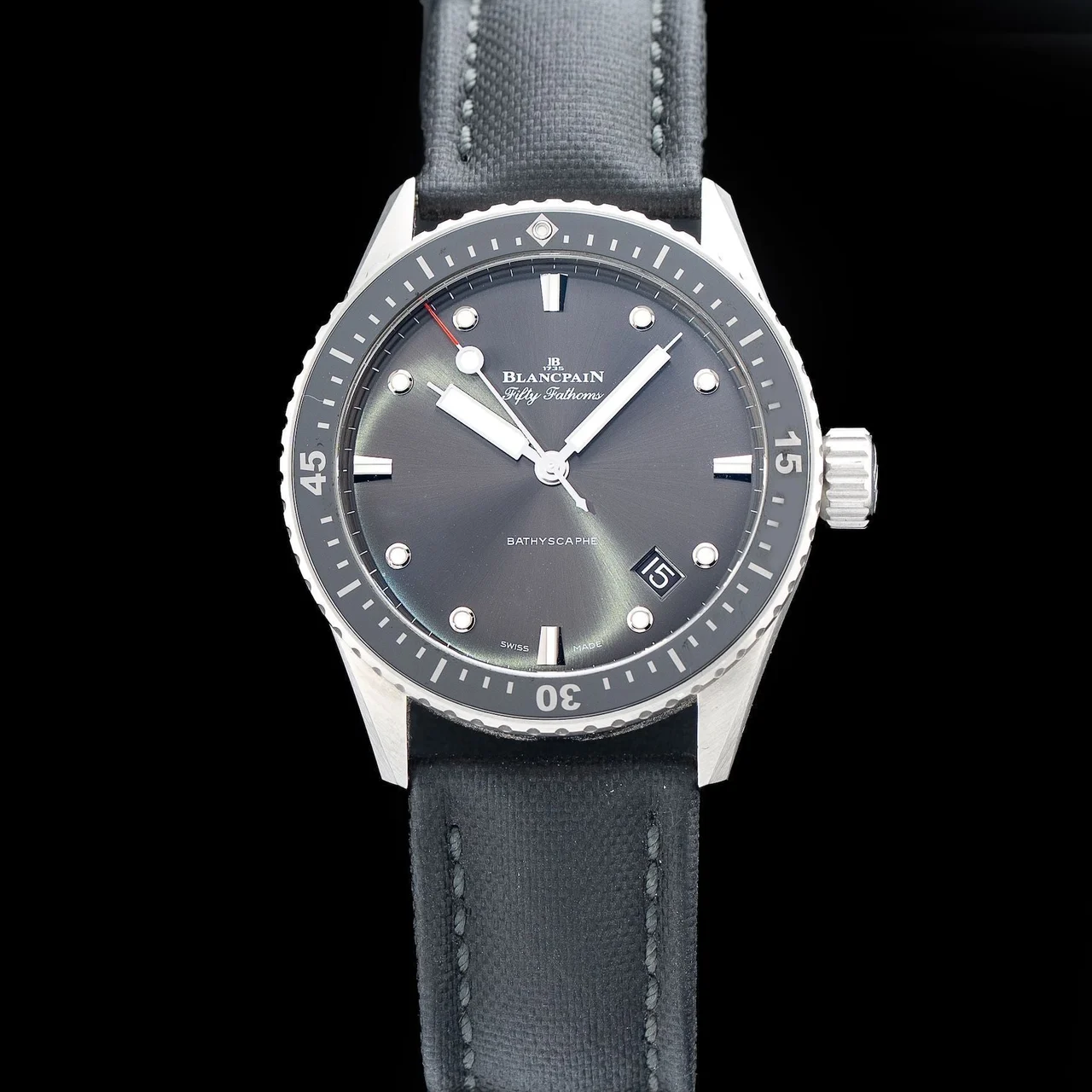 Blancpain Fifty Fathoms Bathyscaphe POC210009N32997 43 mm kol saati