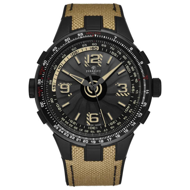 Perrelet Turbine Pilot Watch A1096/1 kol saati