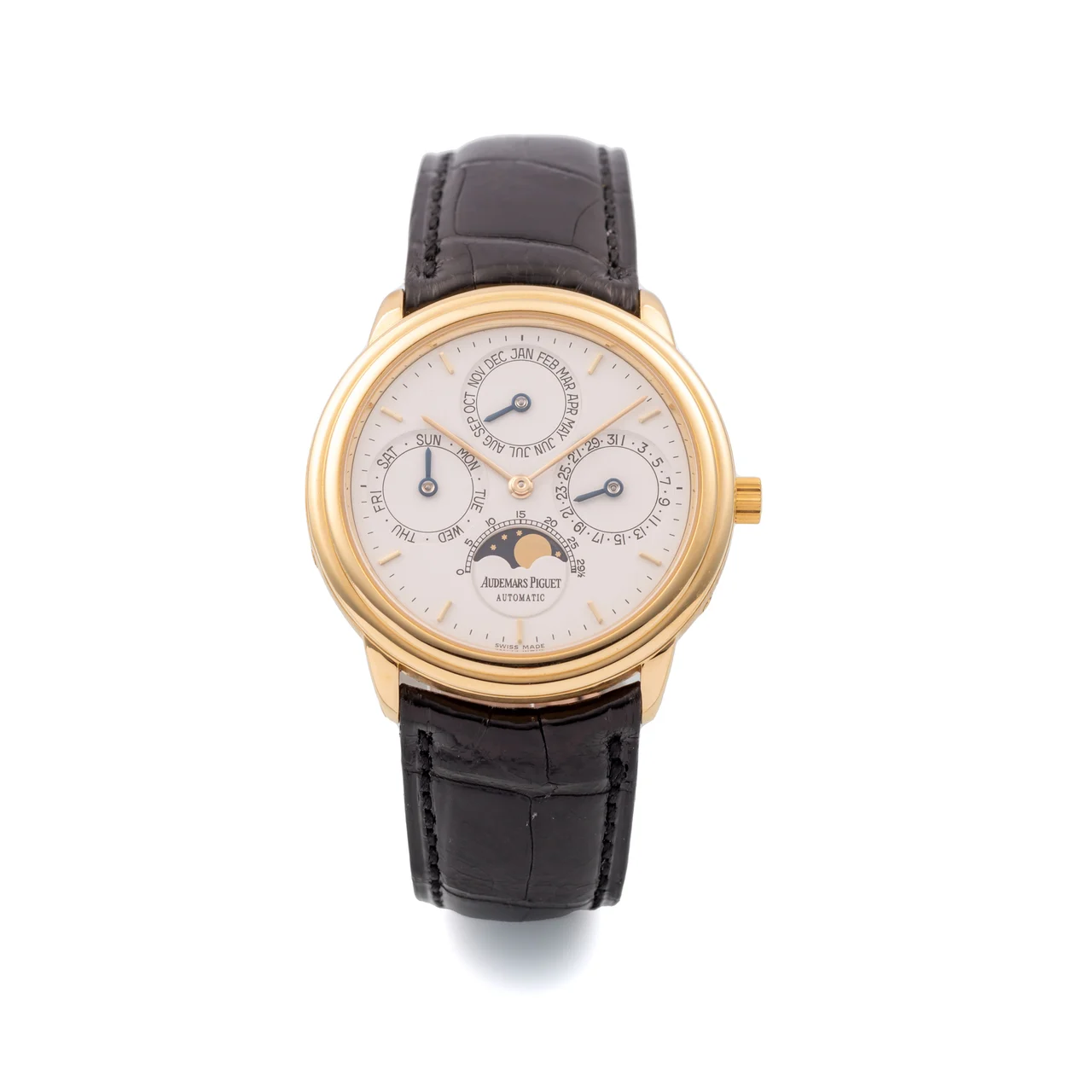 Audemars Piguet AUDEMARS PIGUET REF. 25657, “QUANTIÈME PERPÉTUEL AUTOMATIQUE”; 18K YELLOW GOLD kol saati