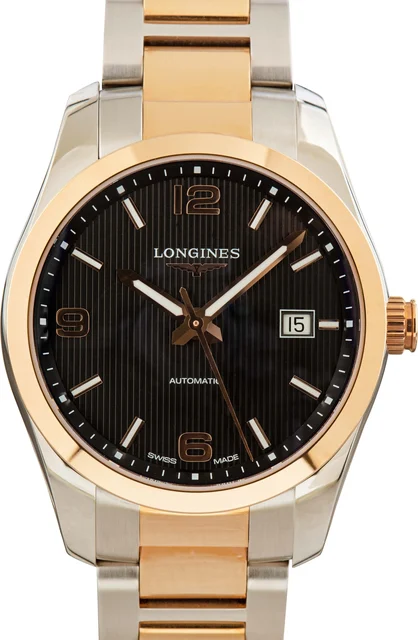 Longines Conquest Classic Stainless Steel & Rose Gold L2.785.5.56.7 kol saati