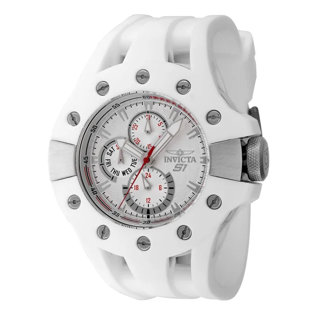 Invicta Rally Splitter Watch - 49mm. White (48121) kol saati