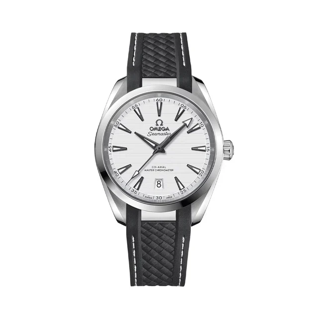 OMEGA Seamaster Aqua Terra 150M 38mm - Silver on Rubber Strap O22012382002001 kol saati