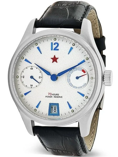 Red Star Automatic Watch with 70-Hour Power Reserve, Sapphire Crystal #7799G-A 44 mm kol saati