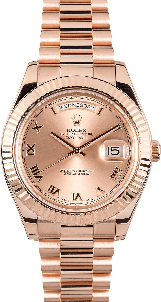 Rolex President 218235 Everose Gold 218235CRP 41 mm kol saati