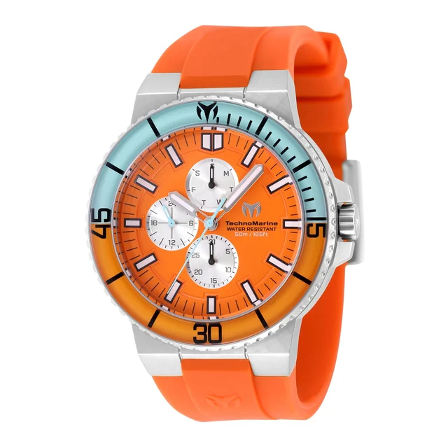 Technomarine Pelagia Watch - 43mm. Orange (TM-225095) kol saati