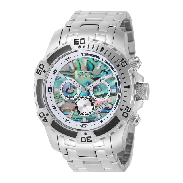 Invicta Pro Diver SCUBA Watch w/ Abalone Dial - 51mm. Steel (49855) kol saati