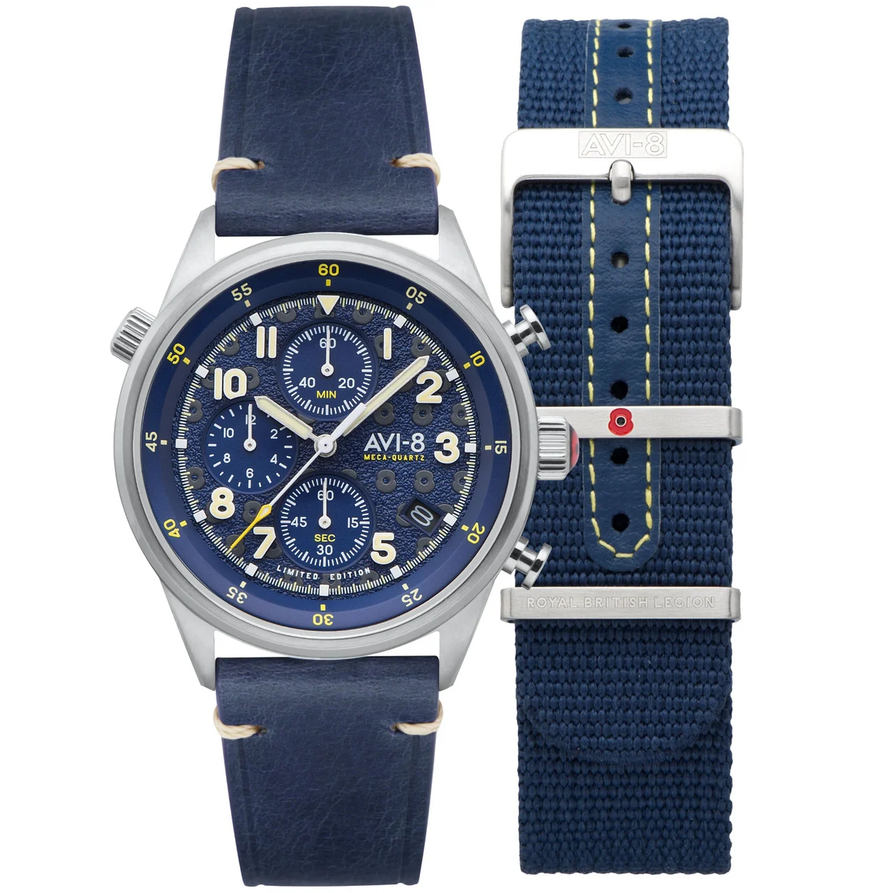 AVI-8 Flyboy AV-4102-RBL-02 42 mm kol saati