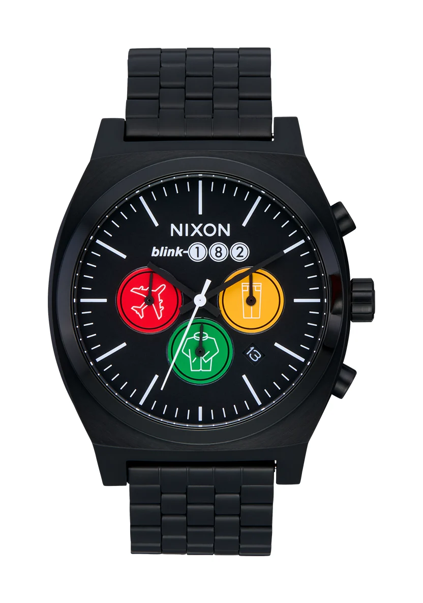 Nixon US Time Teller Chrono - Black / TOYPAJ A1487-5431-00 40 mm kol saati