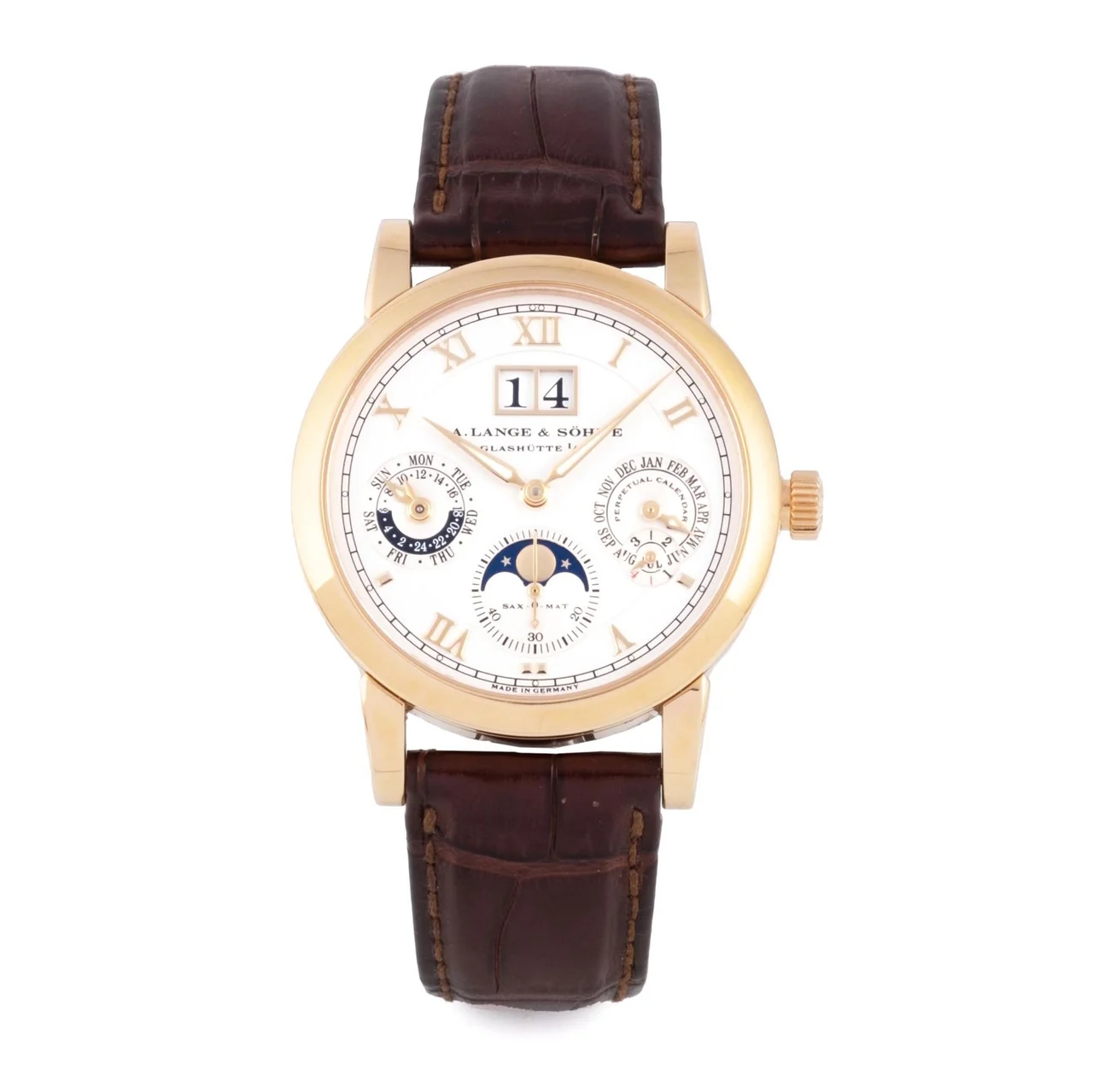 A. Lange & Sohne LANGE & SOHNE, REF. 310.032, LANGEMATIK PERPETUAL, PINK GOLD kol saati