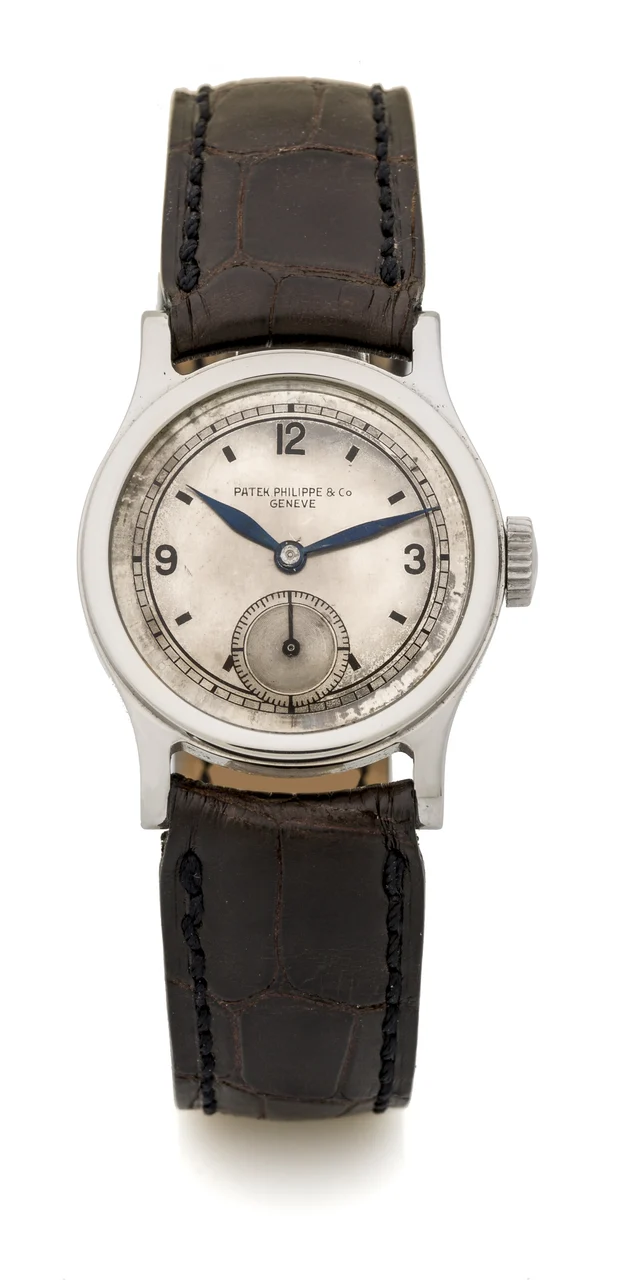 Patek Philippe PATEK PHILIPPE REF. 437 STAINLESS STEEL. Fine and very rare, manual-winding, stainless steel . kol saati