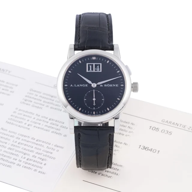 A. Lange & Sohne LANGE & SOHNE, REF. 105.035, SAXONIA, PLATINUM kol saati