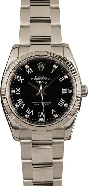 Rolex Air-King 114234 Diamond Markers 114234BKRDO kol saati