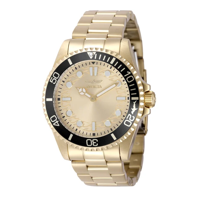 Invicta Pro Diver Crestcore Watch - 43mm. Gold (49700) kol saati