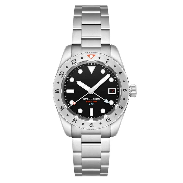 Spinnaker Croft 3912 GMT Automatic Dive Watch with Wet Suit Black Dial #SP-5130-11 kol saa