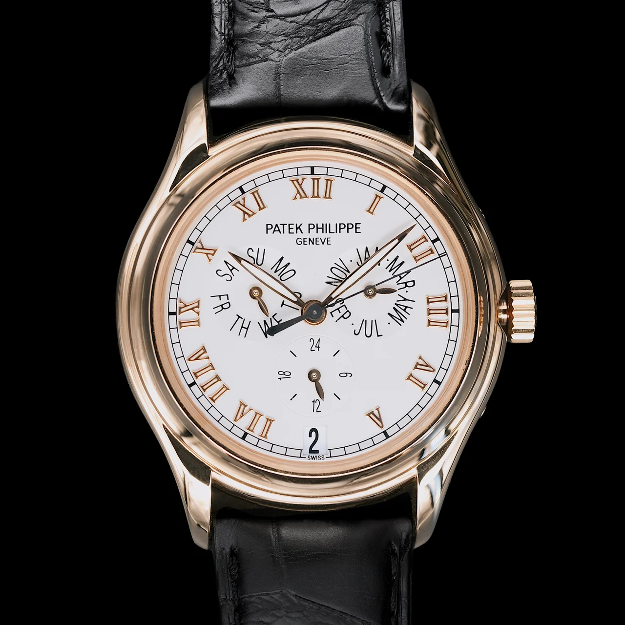 Patek Philippe Triple Calendar 37mm Rose Gold Ref.5035R From 37 mm kol saati