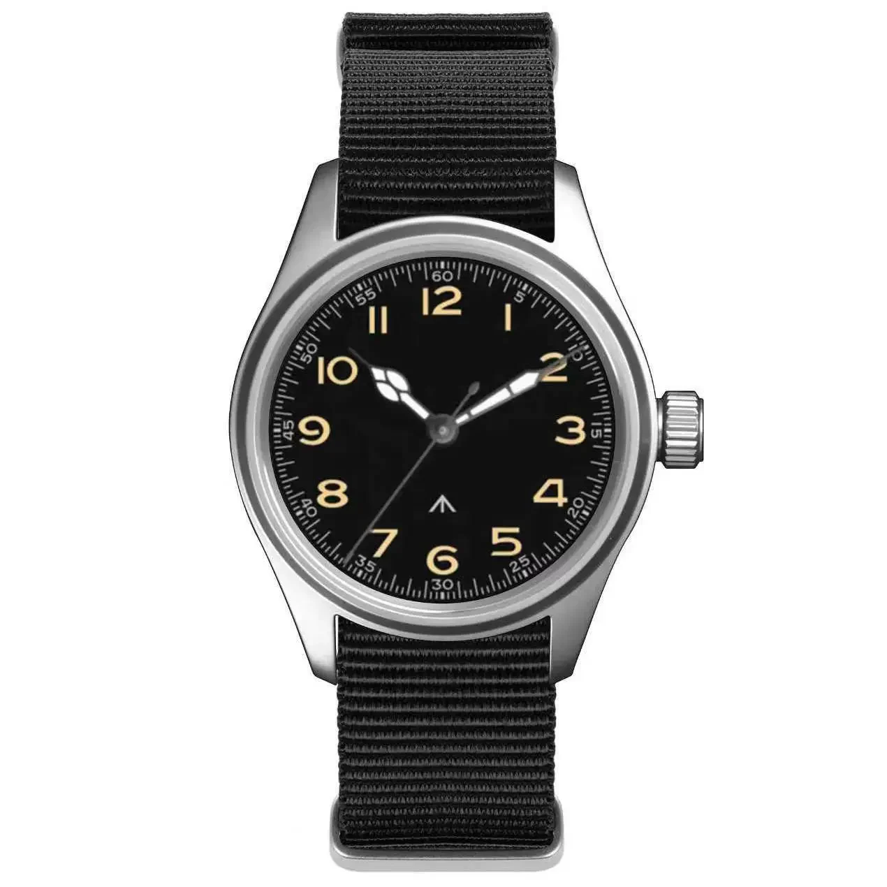 Tandorio Quartz Titanium Pilot Watch Japanese sweep second movement VH31 sapphire 10Bar 6221625007969 36 mm kol saati