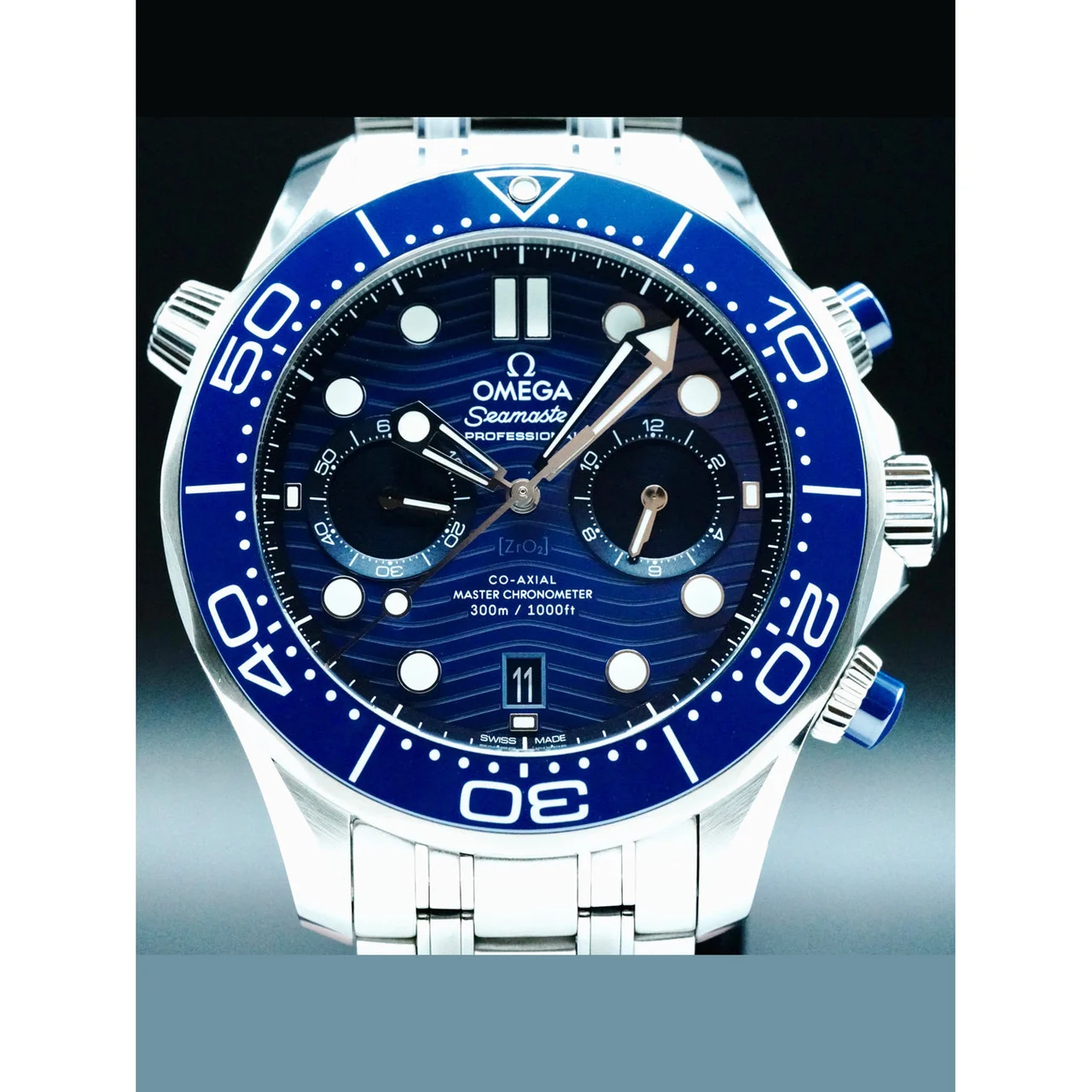 OMEGA Seamaster Diver 300m Master Chronometer Chronograph 210000073496 44 mm kol saati