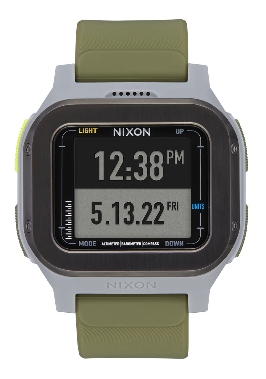Nixon US Regulus Expedition - Gunmetal / Surplus A1324-2072-00 47.5 mm kol saati