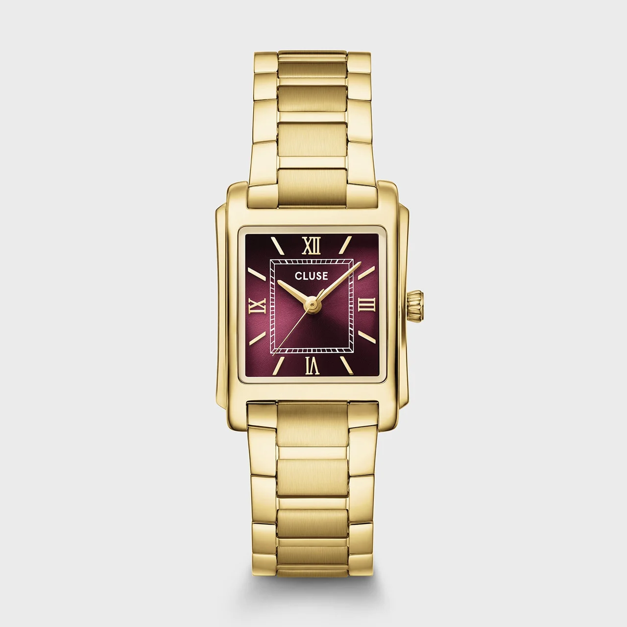 CLUSE Anglée Watch Steel, Dark Cherry, Gold Colour CW16603 kol saati