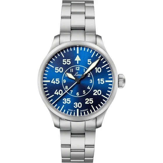 Laco Pilot Watch Basic Aachen Blaue Stunde 39 On Bracelet 862103.MB kol saati