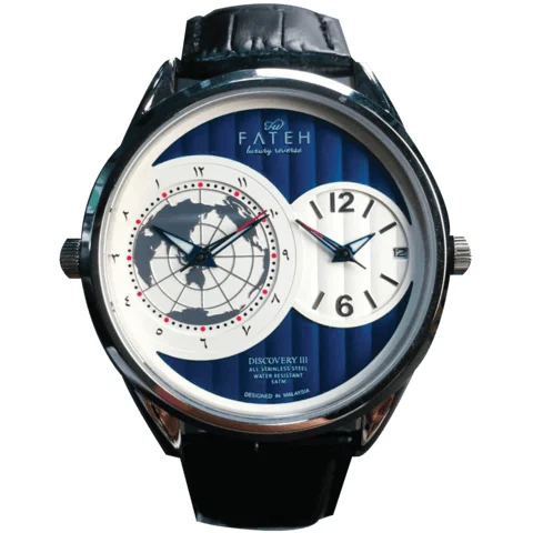 Fatehwatches Discovery III Silver Blue 44 mm kol saati