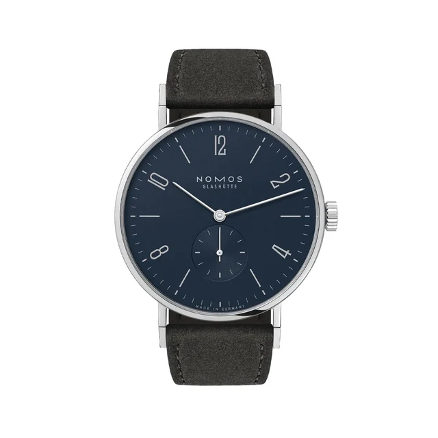 NOMOS Glashütte Tangente 38mm - Blue on Strap 167 kol saati