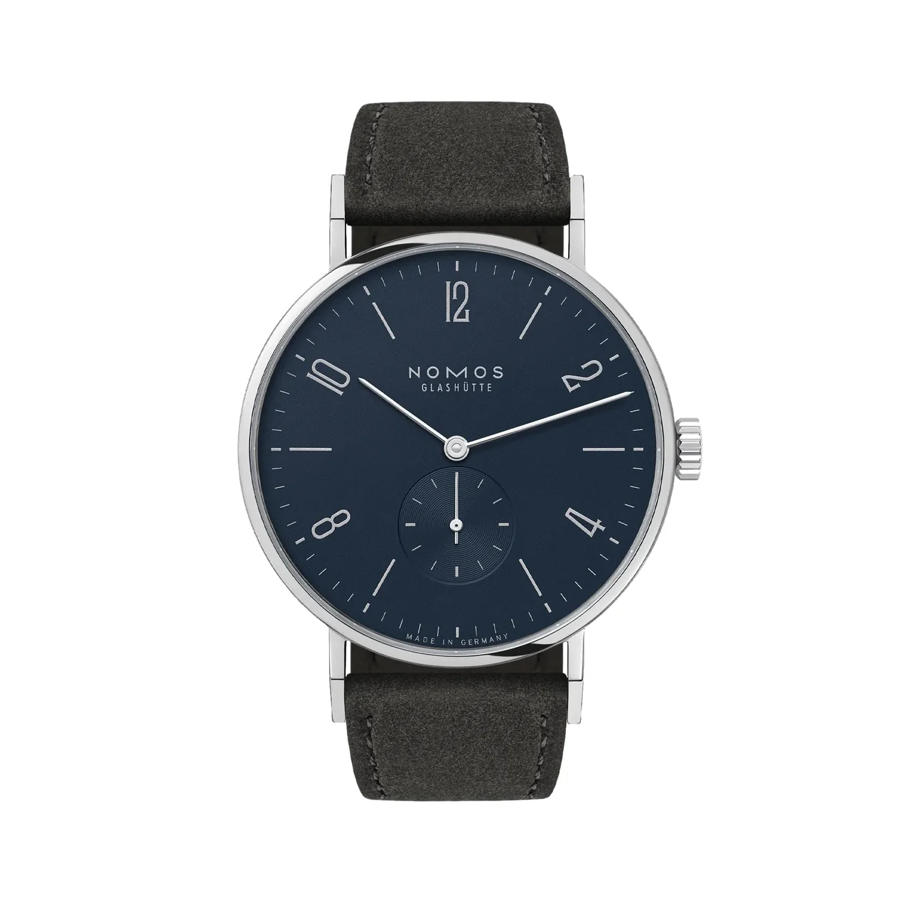 NOMOS Glashütte Tangente 38mm - Blue on Strap 167 38 mm kol saati