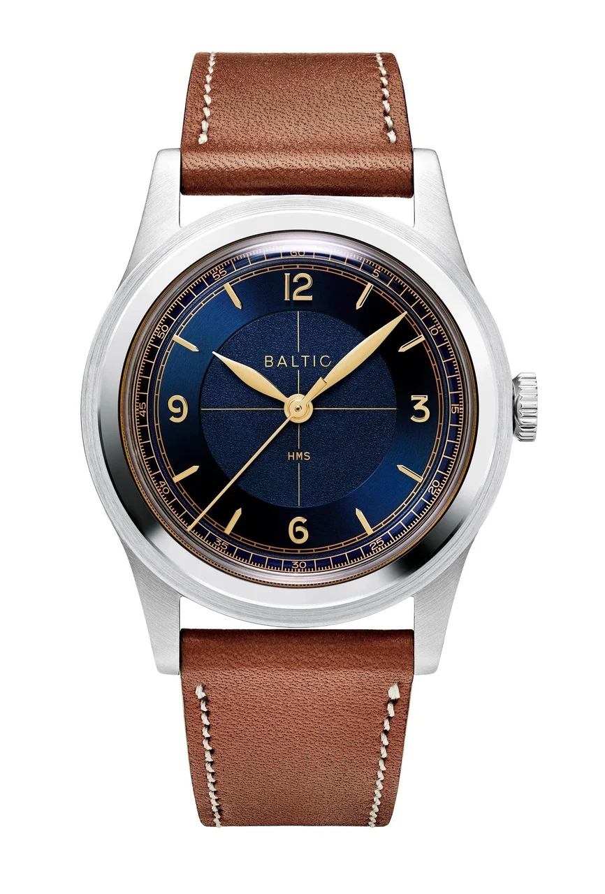 Baltic Hms BAL_HMS003_BLUGILT_SS_STLION_OPN 36 mm kol saati