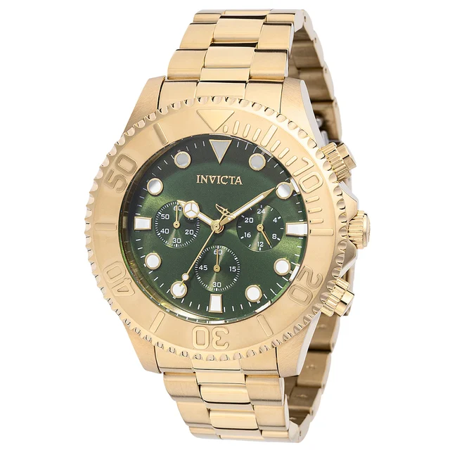 Invicta Grand Diver Stenoz Watch - 47mm. Gold (49215) kol saati