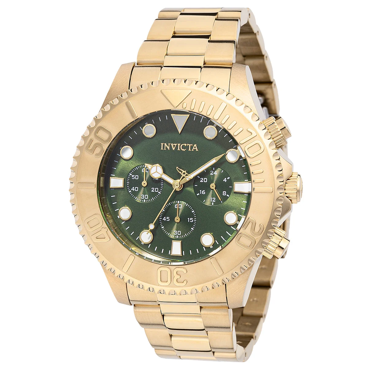 Invicta Grand Diver Stenoz Watch - 47mm. Gold (49215) 47 mm kol saati
