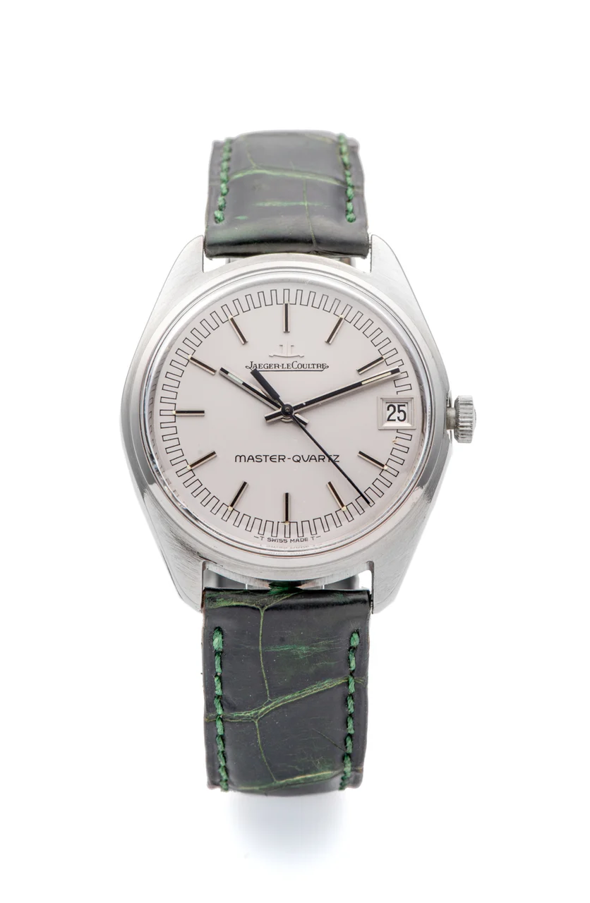 Jaeger-Lecoultre Jaeger -LeCoultre Ref. 23303-42, quartz, centre-seconds, date, silver dial; “Master-Quartz”; stainless steel kol saati