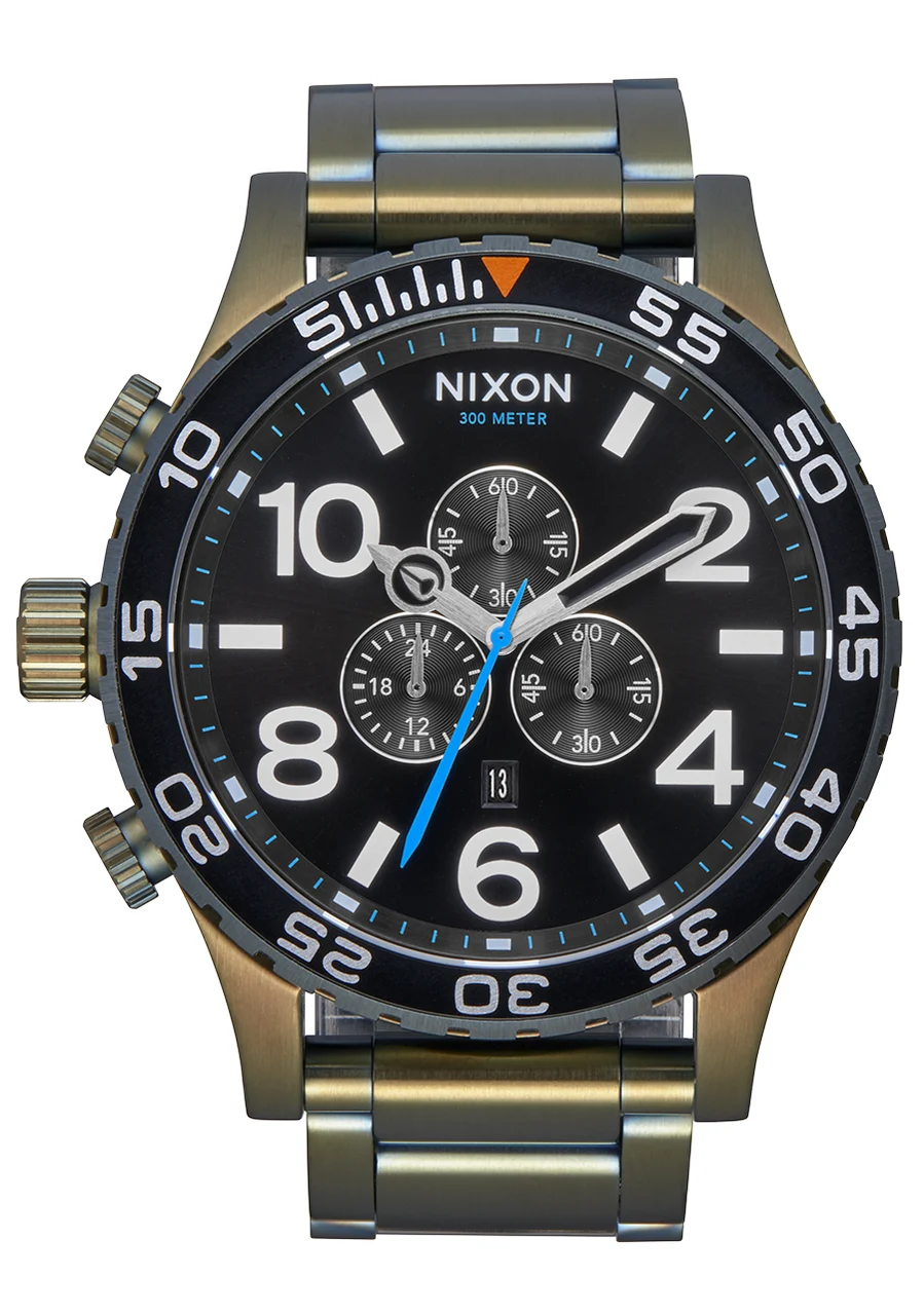 Nixon US Chrono - Black Sunray / Surplus A083-5092-00 51 mm kol saati