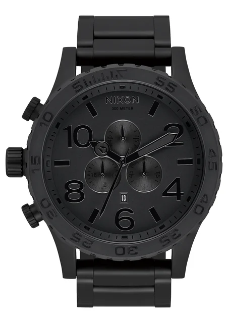 Nixon US Chrono - All Matte Black / Black A083-3086-00 kol saati