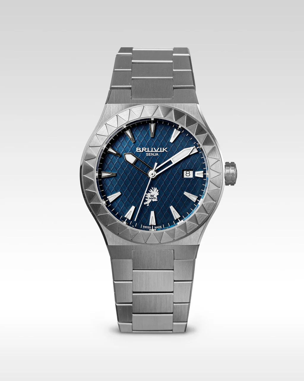 Bruvik Fine Timepieces SJAØ Senja Ørndjorden 42 mm kol saati