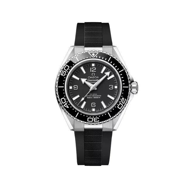 OMEGA Seamaster Planet Ocean 600M 42mm - Black on Rubber Strap O21732422101001 kol saati